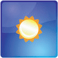 Mostly sunny